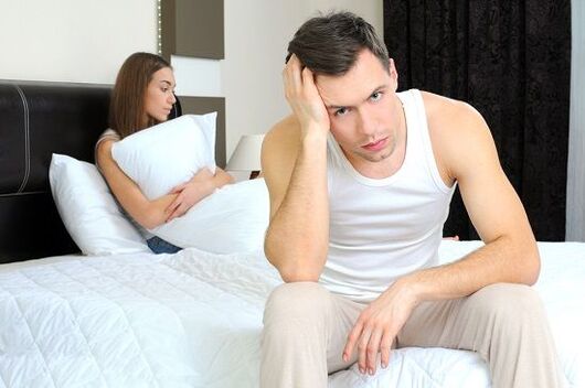 a man is upset about the pathological discharge when he is excited