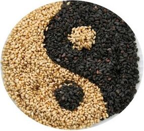 black and white sesame to increase strength