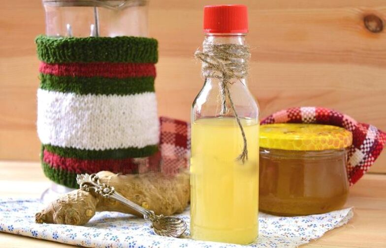 ginger tincture with lemon and honey for activity